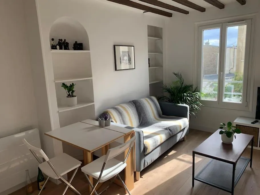 פריז Studio Lumineux, Refait A Neuf, Metro Jourdain 0*,  צרפת